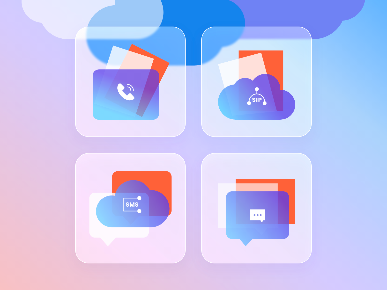 Web App Design Ringfon - Icons & Components app creative design glassmorphism icon icons illustration ui vector