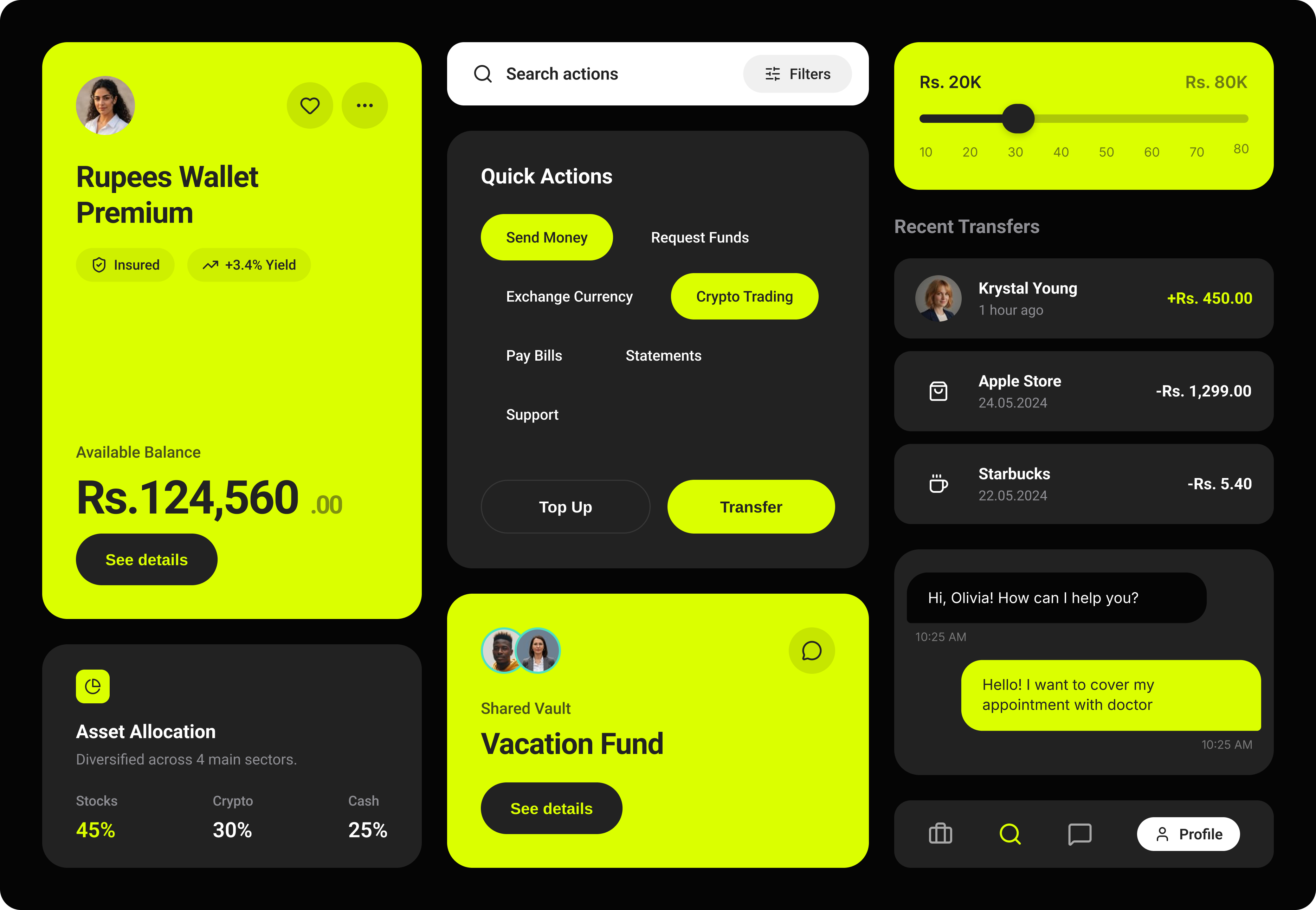 Mobile App UI KIT - Fintech App app design fintech fintech app mobile app mobile ui mobile ui kit ui ui design ui kit