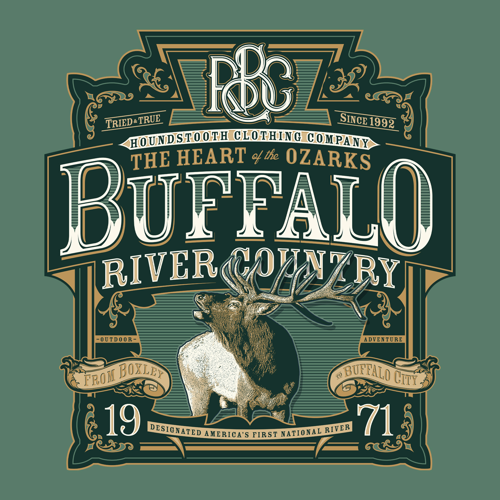 Houndstooth Clothing Co. Buffalo River Country Apparel Line