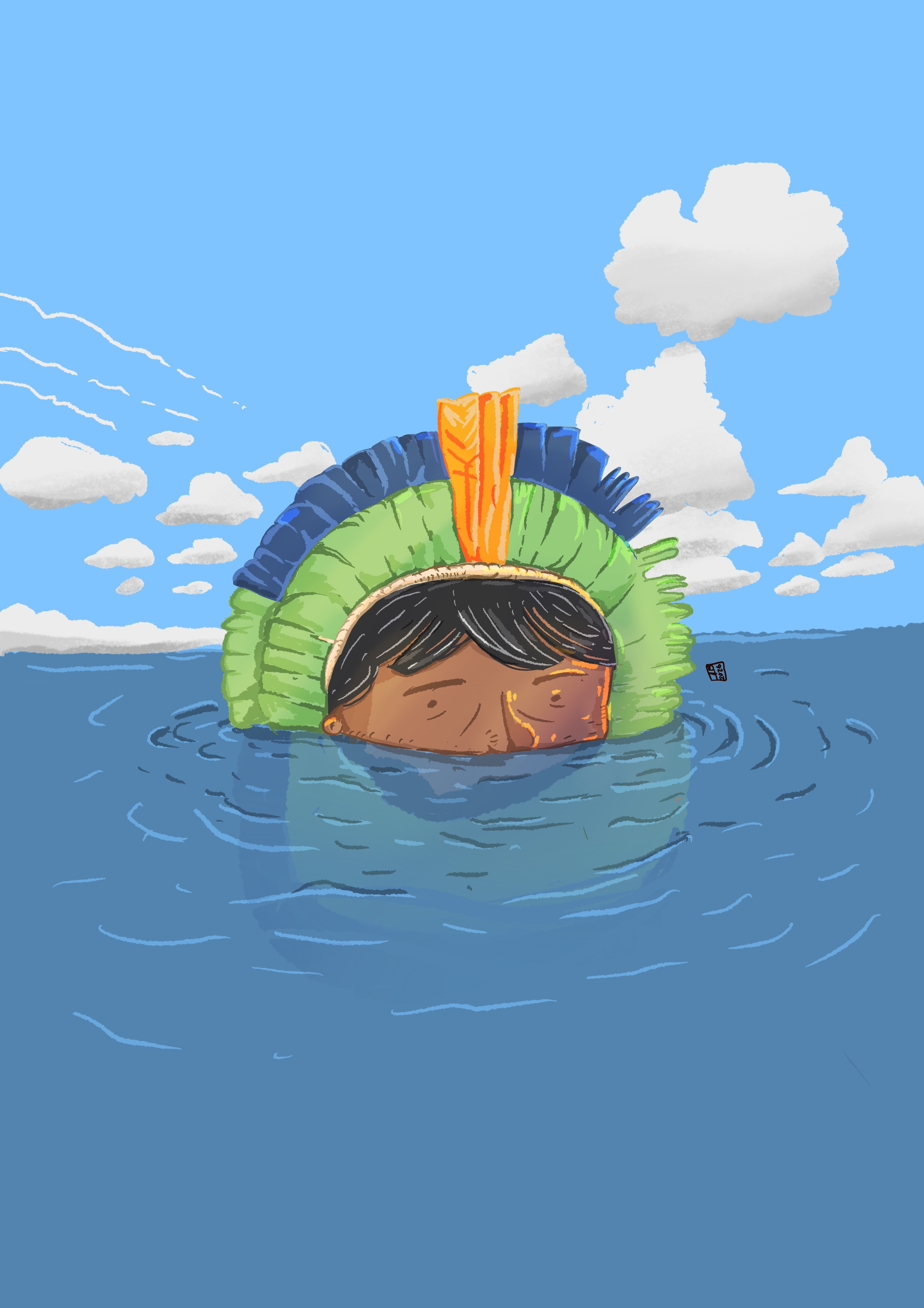 Amazonia amazonas amazonia fish illustration indigenous native procreate yanomami