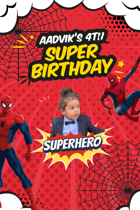 Birthday Card Design for Advik graphic design