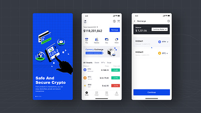 Cryptocurrency App ui