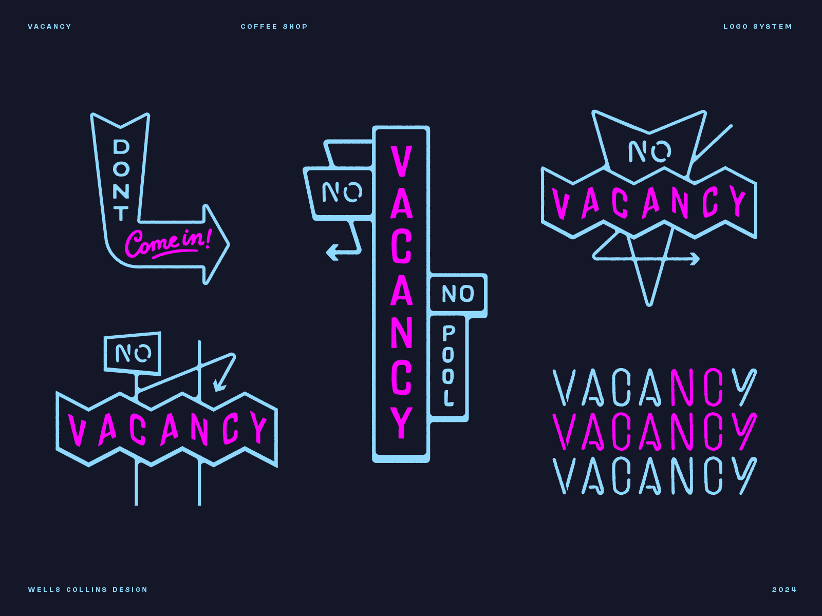 Vacancy Coffee Shop Identity