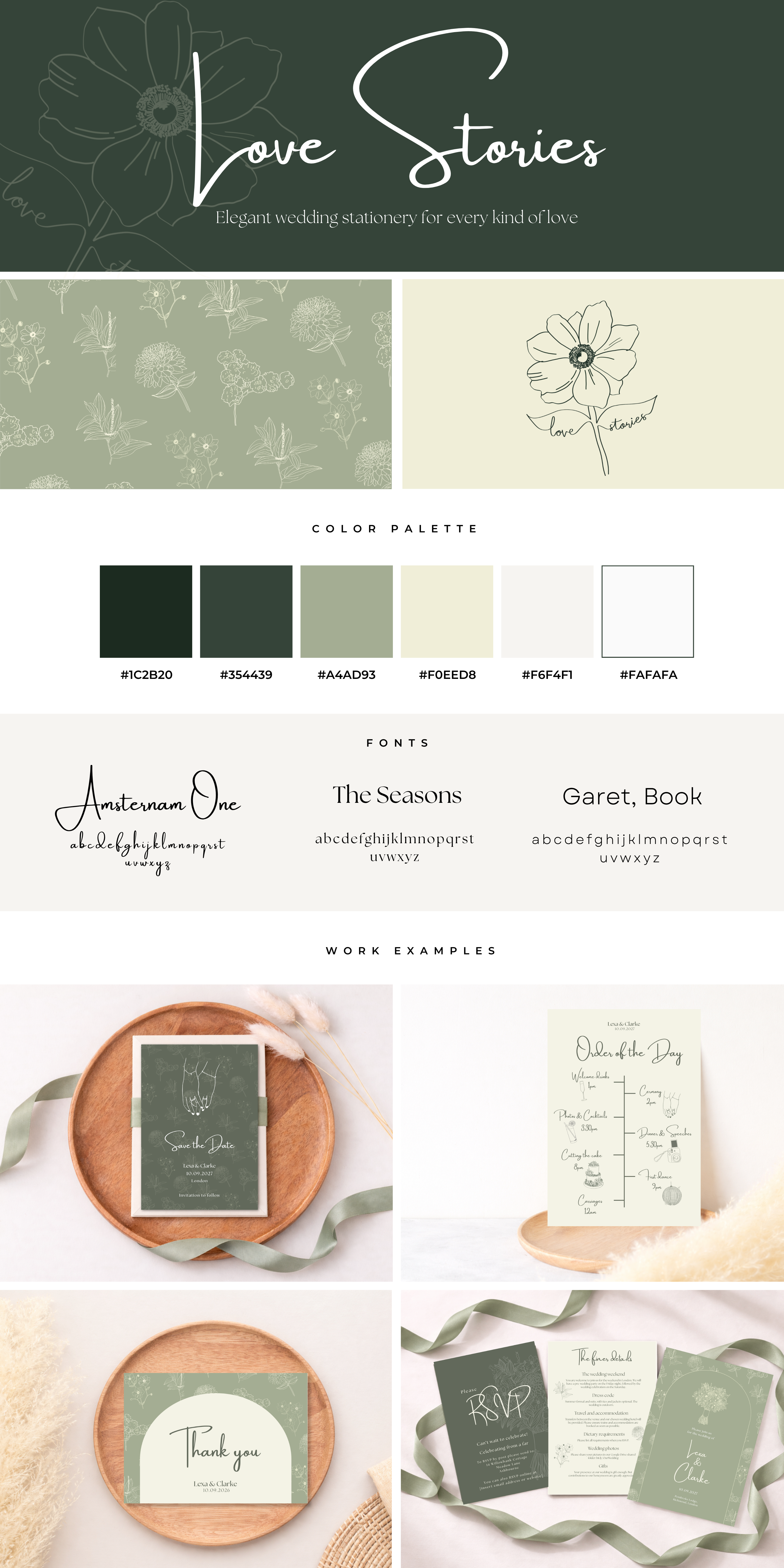 Wedding stationary - Brand Guidelines bespoke design branding canva canva template digital design editorial design event design invitation design layout design luxury wedding procreate procreate illustration save the date social media branding typography visual idenity wedding aesthetic wedding invitation wedding stationery wedding suite