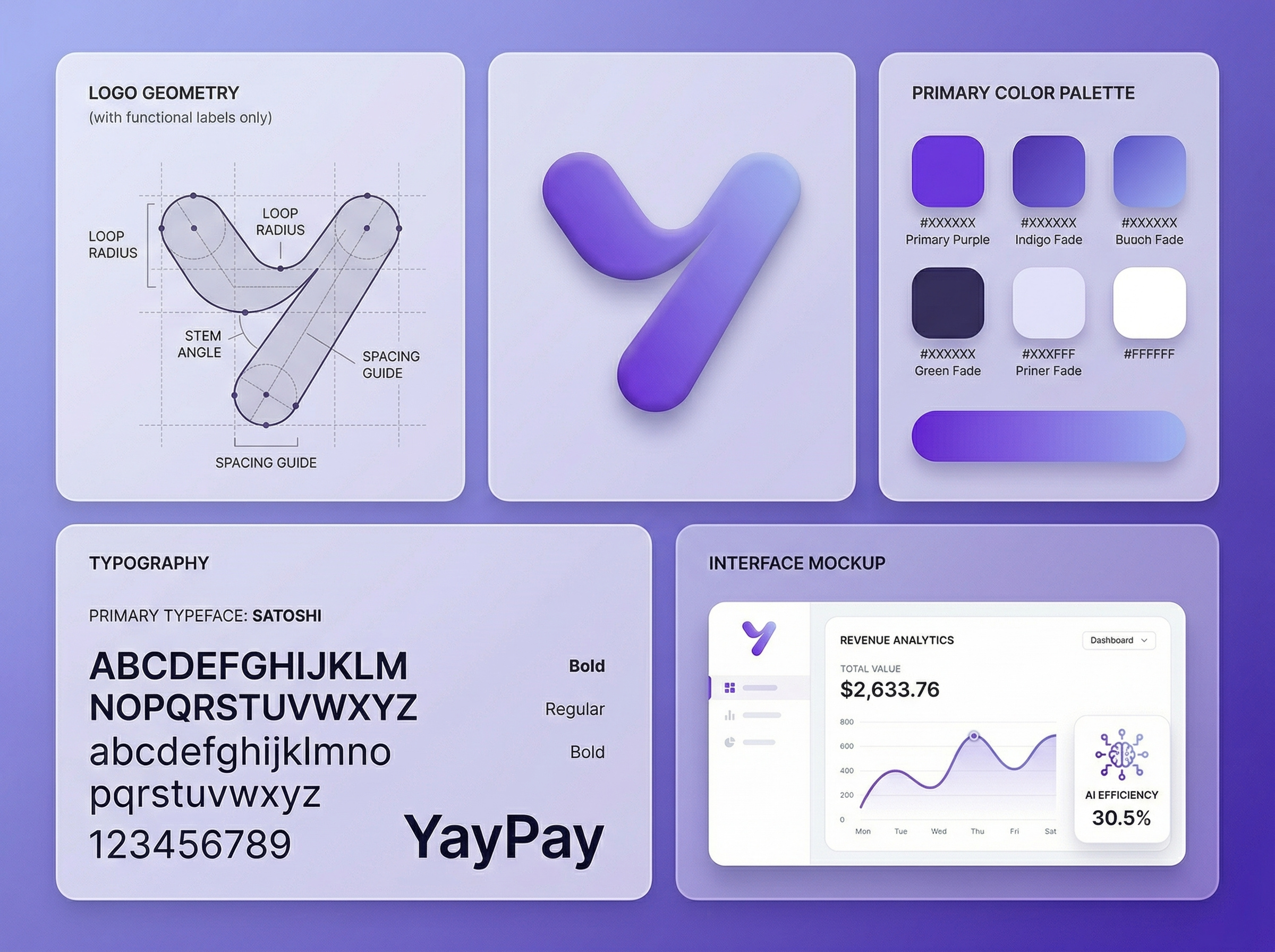 YayPay by Quadient — Intelligent AR Automation 3d logo design accounts receivable automation ai collections software automated workflow design b2b tech identity cash forecasting tool cloud banking identity finance app ui fintech brand identity logo construction grid modern logo geometry netsuite integration premium graphic design quadient ar quickbooks finance design revenue analytics branding saas visual system sage x3 branding satoshi typeface branding yaypay redesign