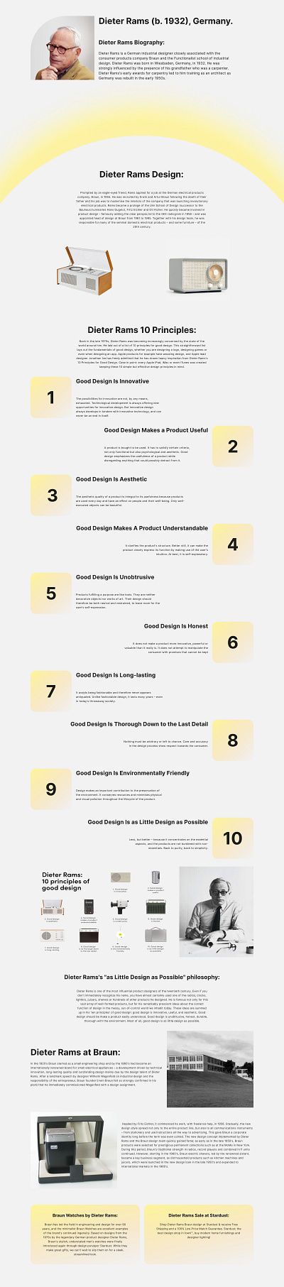 Dieter Rams: principles of good design branding design dribbble figma graphic design typography ui ux website