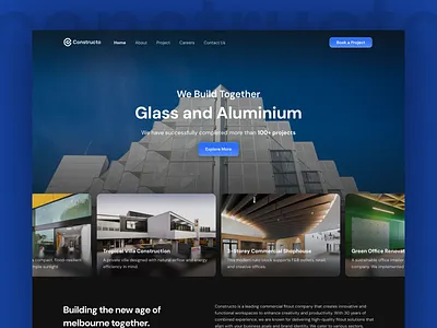 Constructo - Multipurpose Company Landing Page architechture building business company component construction design system house landing page mobile multipurpose property real estate responsive ui design ux design website work