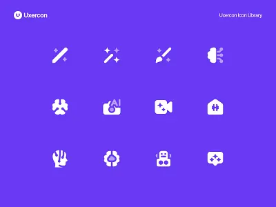 Artificial Intelligence - Uxercon Icon Library ai ai icon ai logo animation artificial intelligence artificial intelligence icon design digital figma icon icon design illustration internet logo tech technology ui uiux ux uxercon