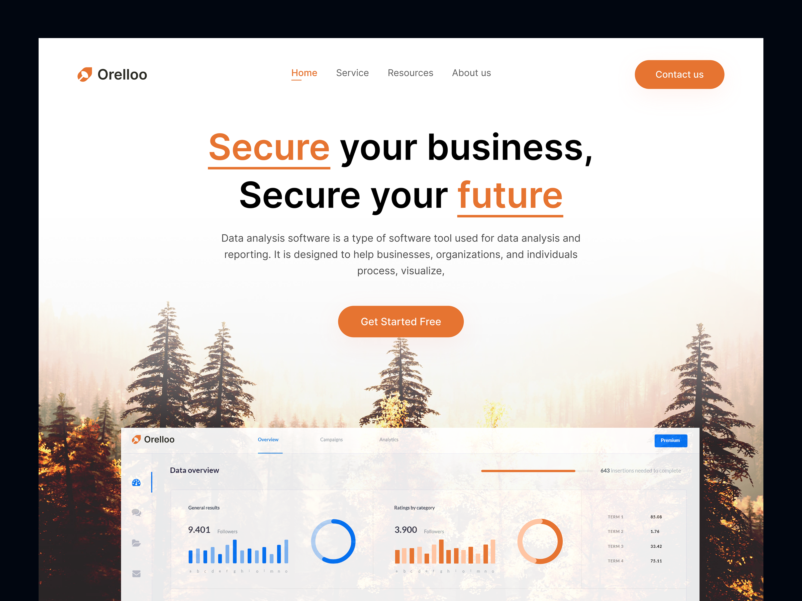 Example of Website UI Design (Concept + 9 Subpages)