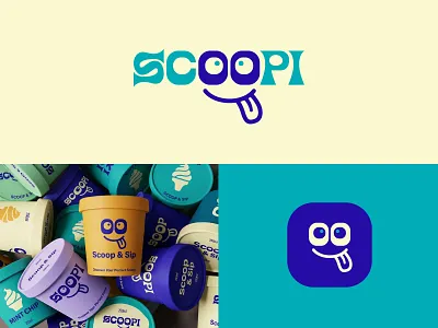 Scoopi – Fun Dairy Logo Branding branding dairy dessert dessert logo foodbranding ice cream ice cream logo logo logodesign logos minimallogo modernlogo packagingdesign typography logo yogurt yogurt logo yummy logo