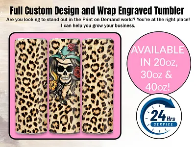 Skelteon Cowgirl Leopard Print Tumbler cowgirl cowgirl leopard print tumbler leopard print leopard print tumbler print tumbler skelteon skelteon cowgirl