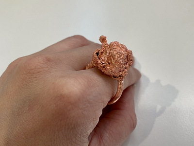 Popcorn Ring copper electroforming handmadejewelry jewelrymaking ring