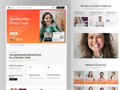 Dental Clinic Website clinicwebsite dental dentalclinic doctor growthdesign healthcare healthtech hilf al hilf al llc interface landingpage layout medical minimal productdesign trending ui ux visual webdesign