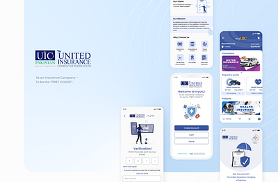 myUIC - An Insurance Application app branding design graphic design icon illustration logo ui ux vector