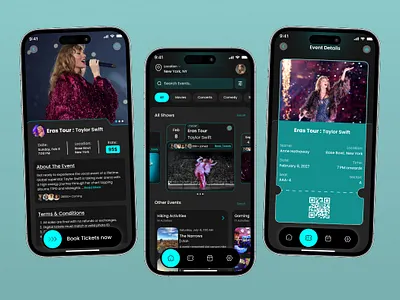 Event App Design app app design app designer design event app event listing events mobile app design mobile ui ui