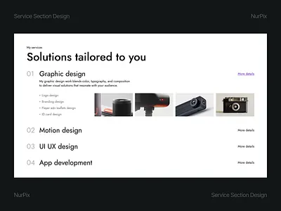 Modern Service Section – Web UI Concept appdesign cardsui cleandesign figma interface landingpage layout minimal modernui saas sectiondesign services servicesection ui uidesign uiux ux uxdesign webdesign website