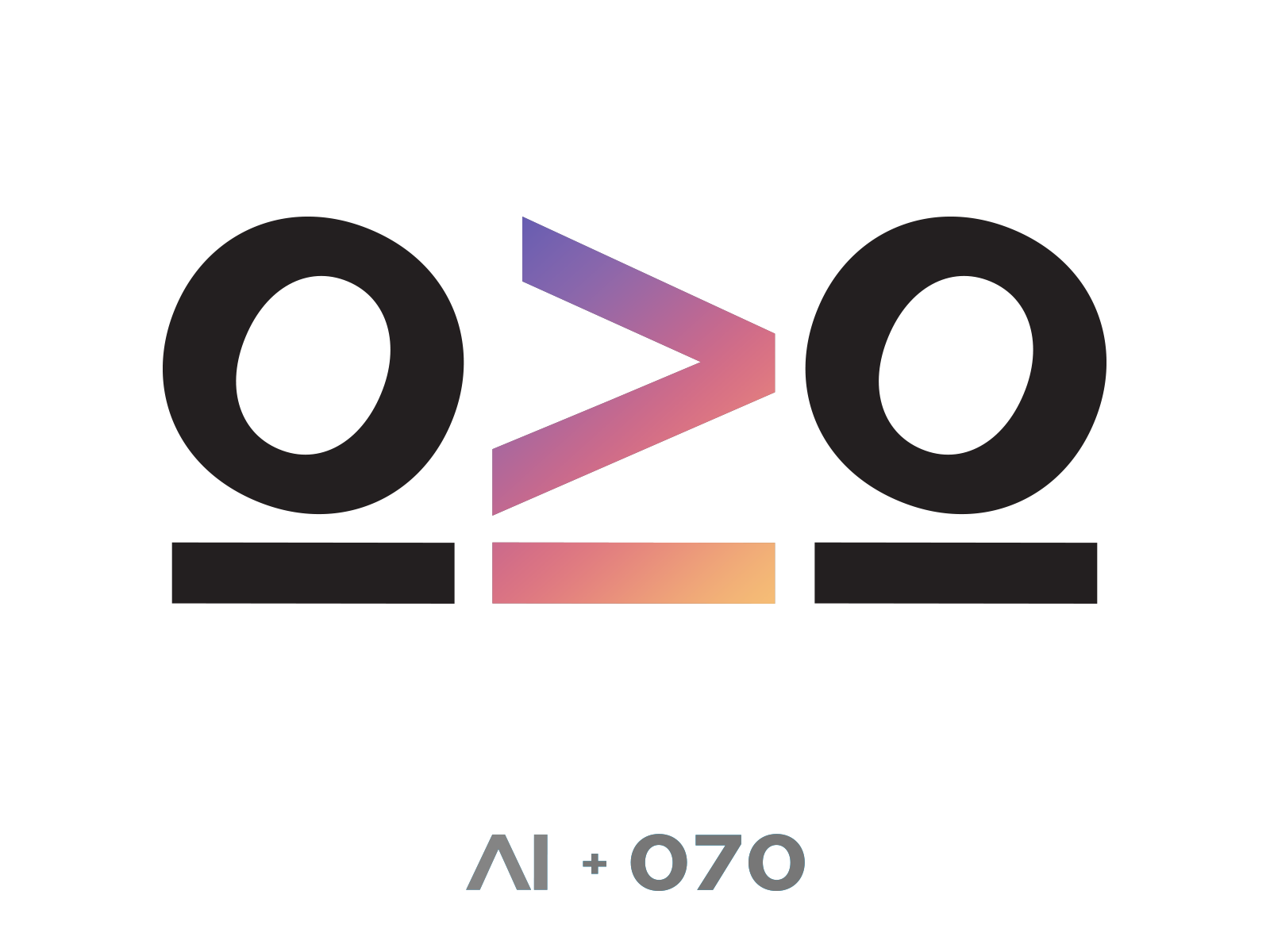 AI070 logo - concept ai concept ai logo ai070 binairy code logo digits logo