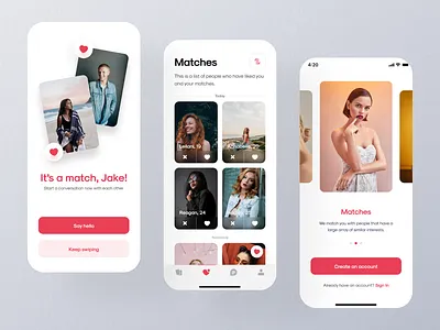 Free Dating App UI Kit for Figma app application chat app chatting dating dating app design figma download figma freebies free figma download freebies message mobile mobile app ui ui design ui ux uikit ux design
