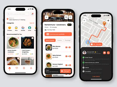 Food Delivery Mobile App delivery food mobile app ui ux
