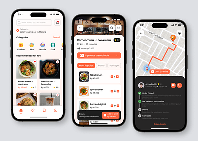 Food Delivery Mobile App delivery food mobile app ui ux