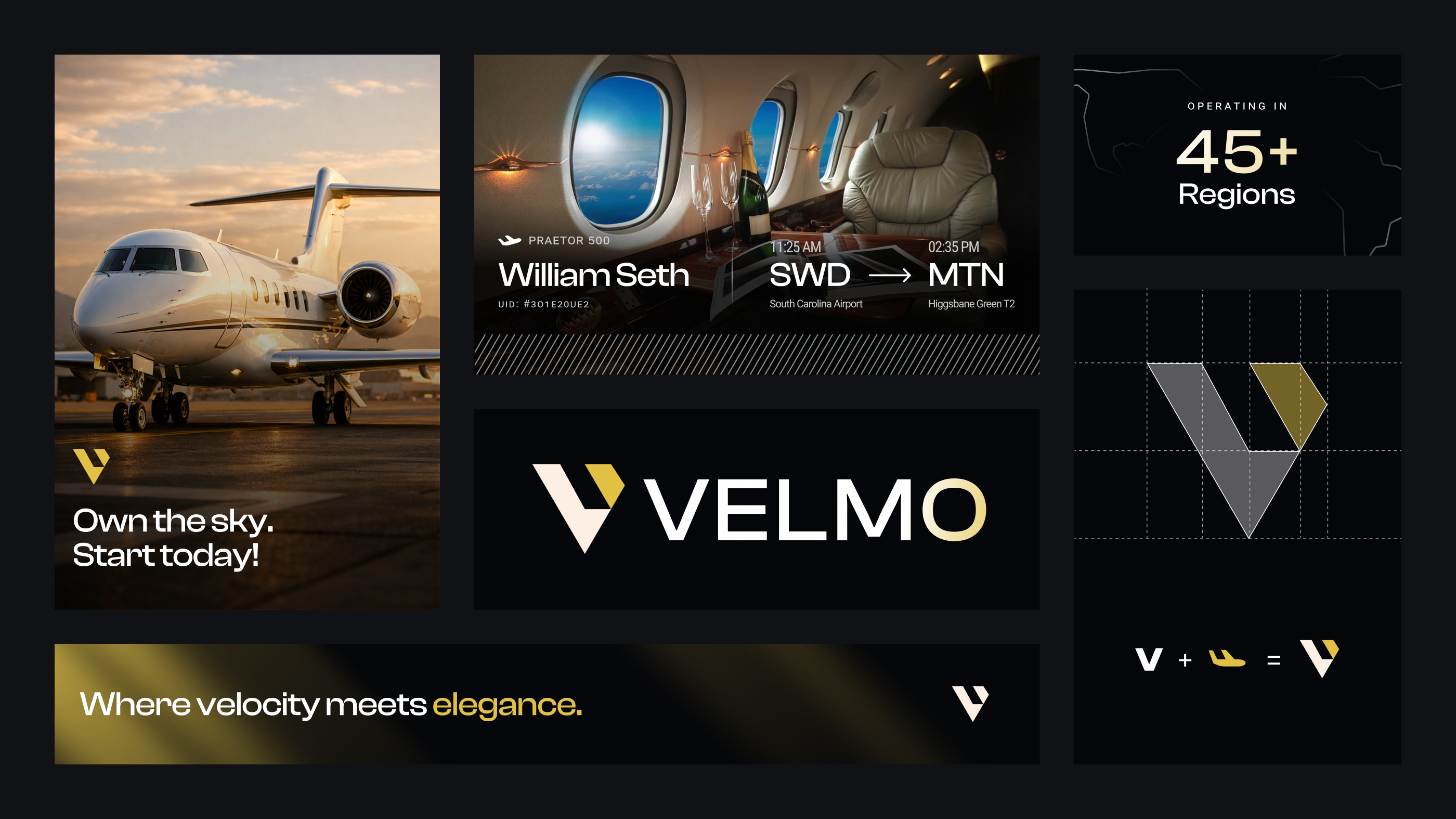 Private Airline Branding - Velmo adobe airline branding branding graphic design hire branding designer hire logo designer illustrator logo logo design trending typography velmo