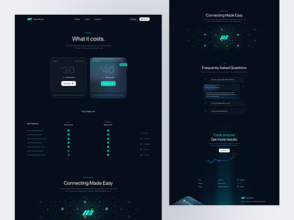 MemoTrade -  Trading Website Pricing Page