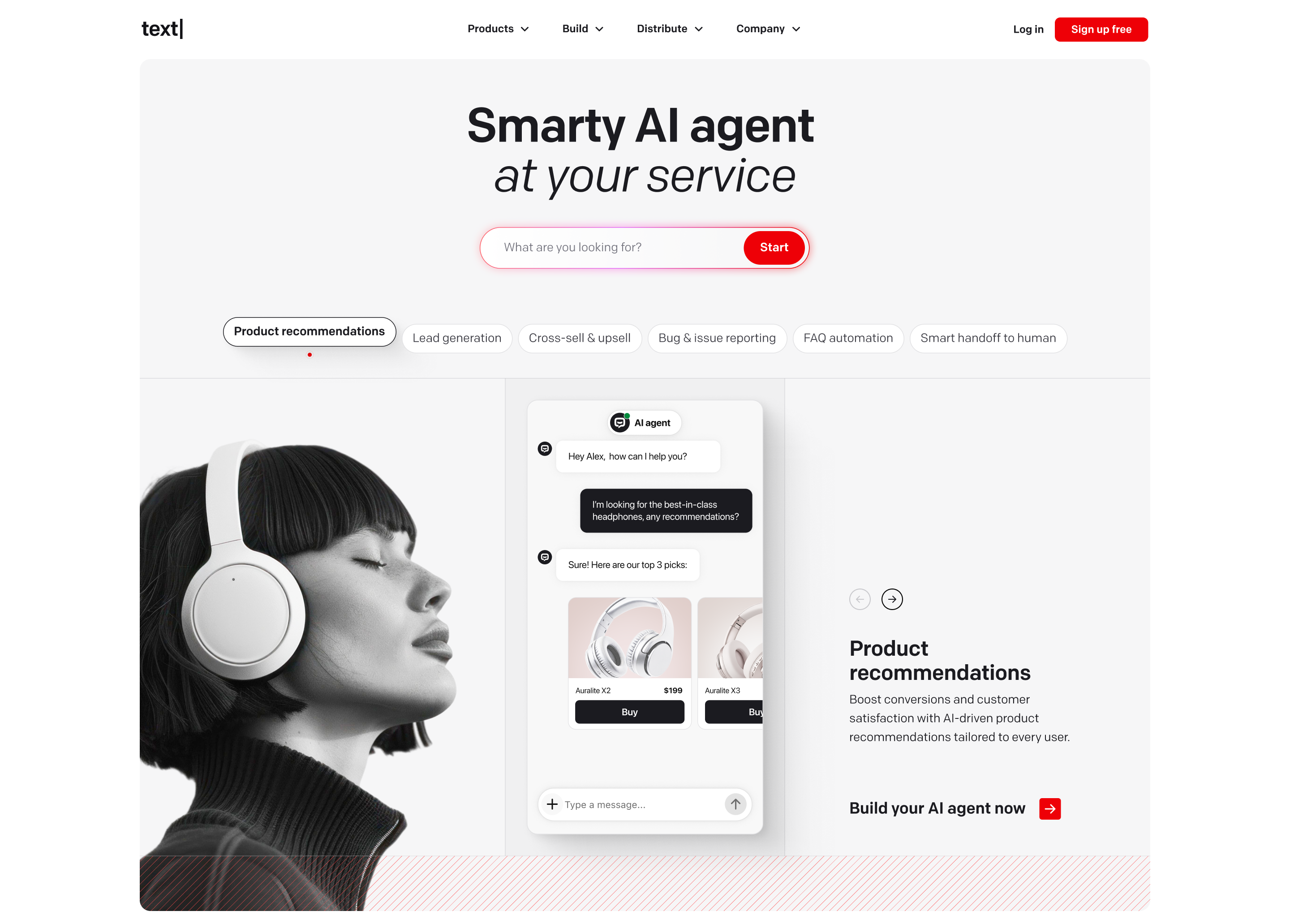 Header design for product page | web design