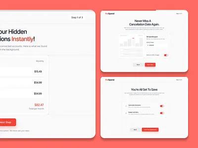 Fintech Subscription & Expense Manager Web App creative design expense manager finance fintech subscription uiux website