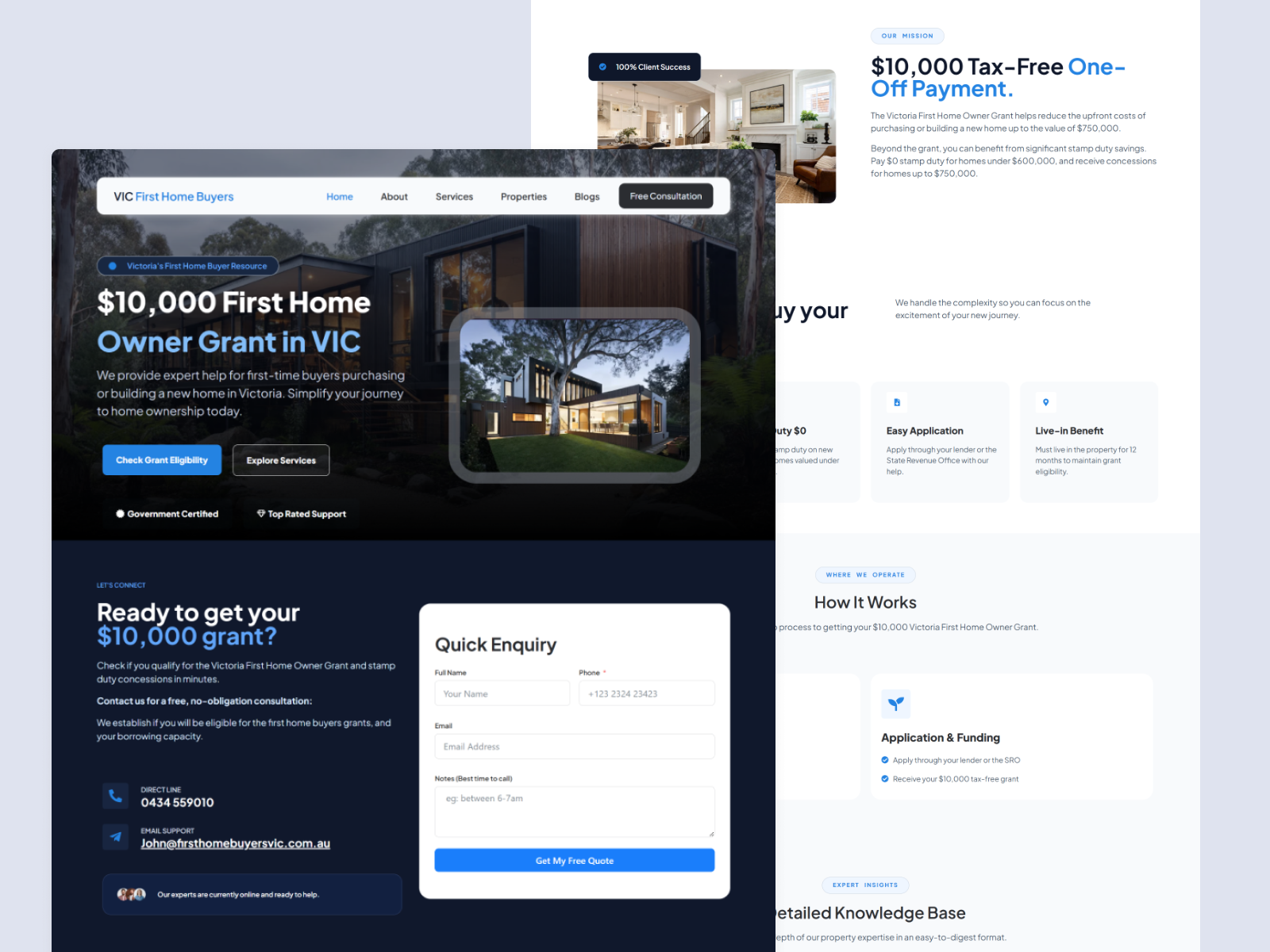 VIC - First Home Buyers Landing Page homepage design landing page landing page design real estate real estate homepage real estate homepage design real estate landing page real estate landing page design real estate website real estate website design ui ui ux web design website design