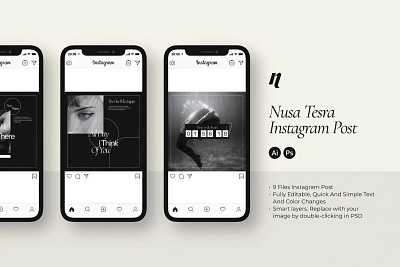 Nusa Tesra Instagram Post #1 app branding design graphic design illustration logo typography ui ux vector