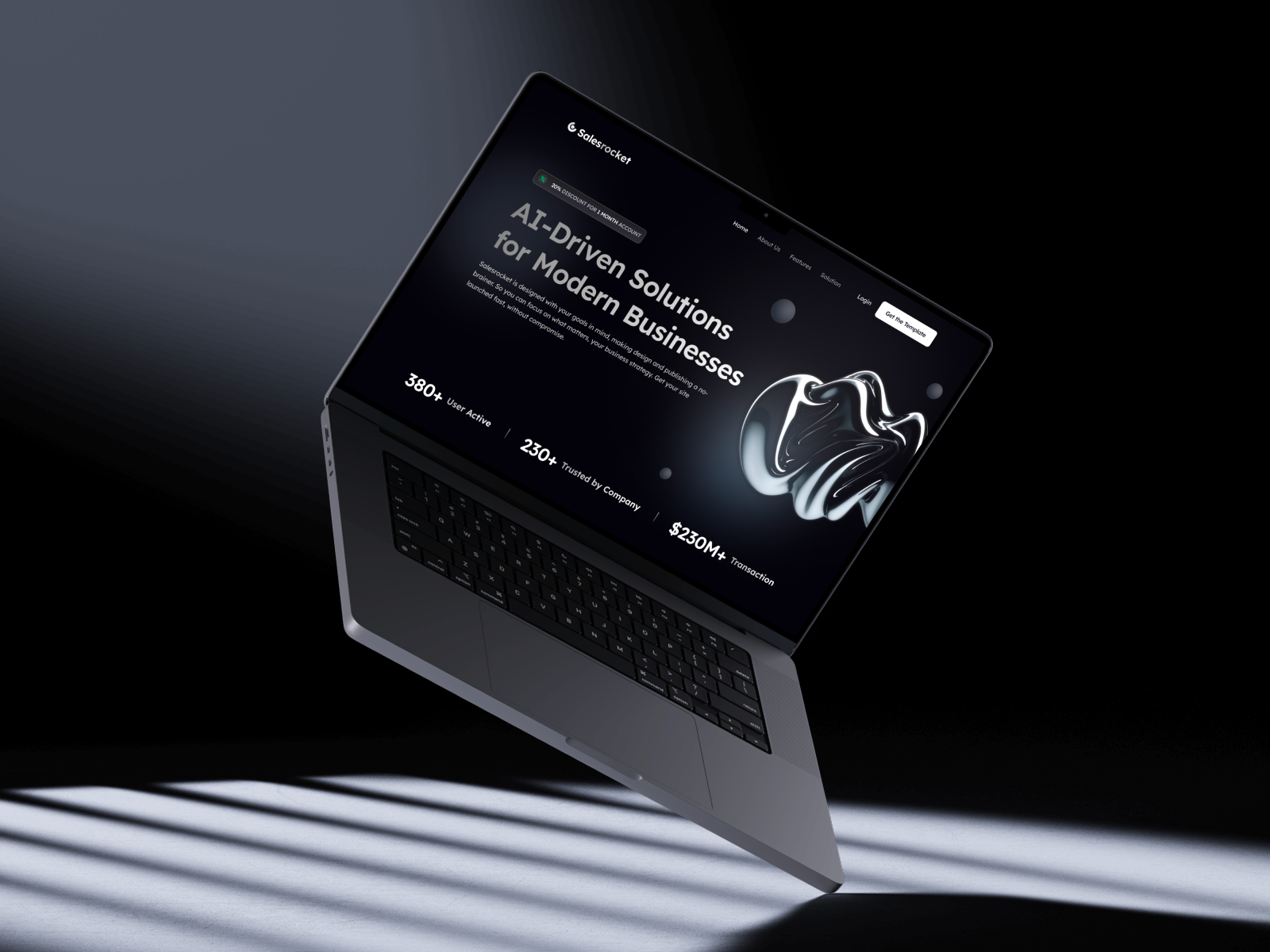 AI-Driven SaaS Website Design aiproduct b2b darkmode landingpage productdesign saas uidesign webdesign websitedesign