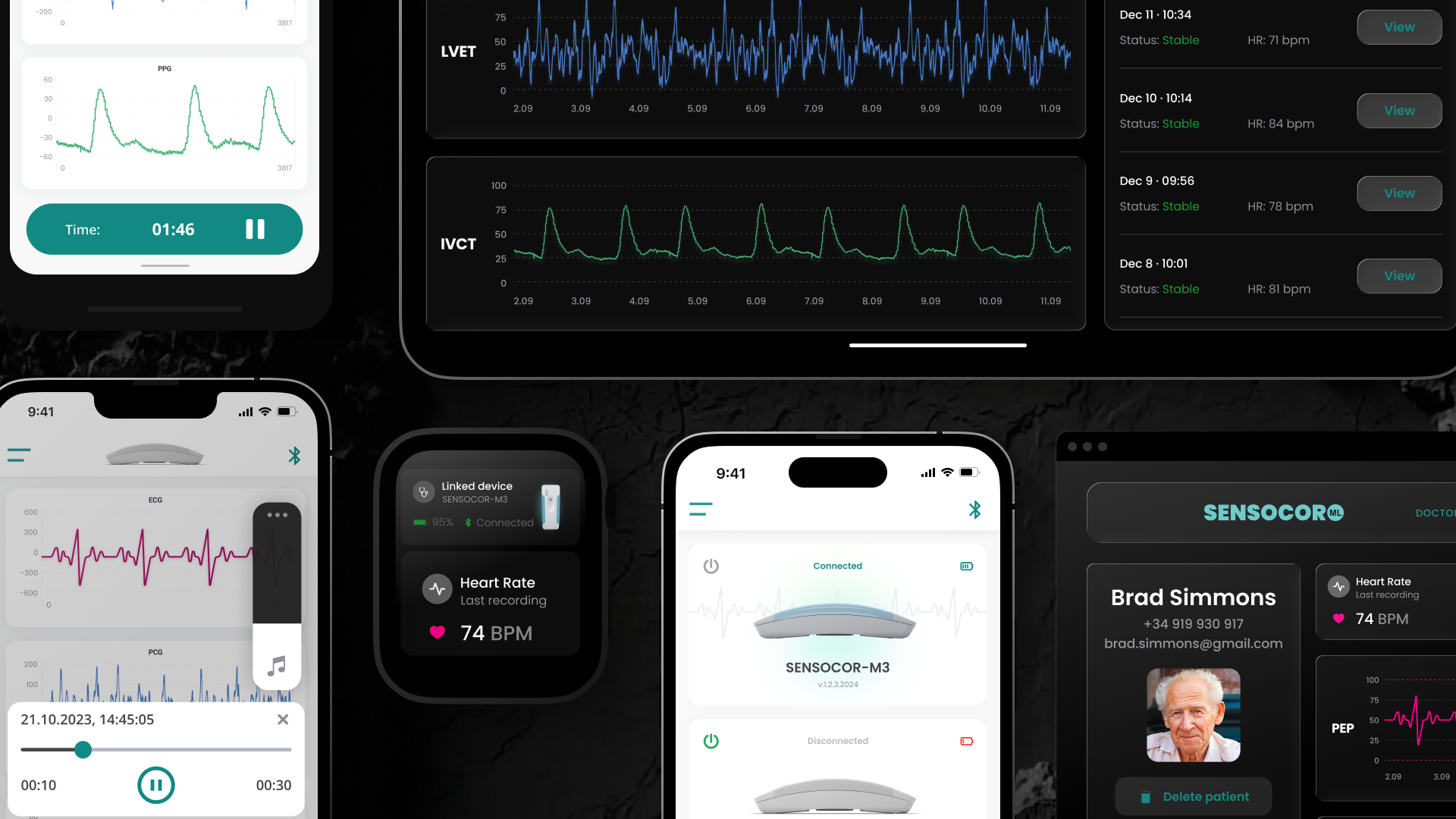 Example of Healthcare Mobile & Web App UX/UI Design