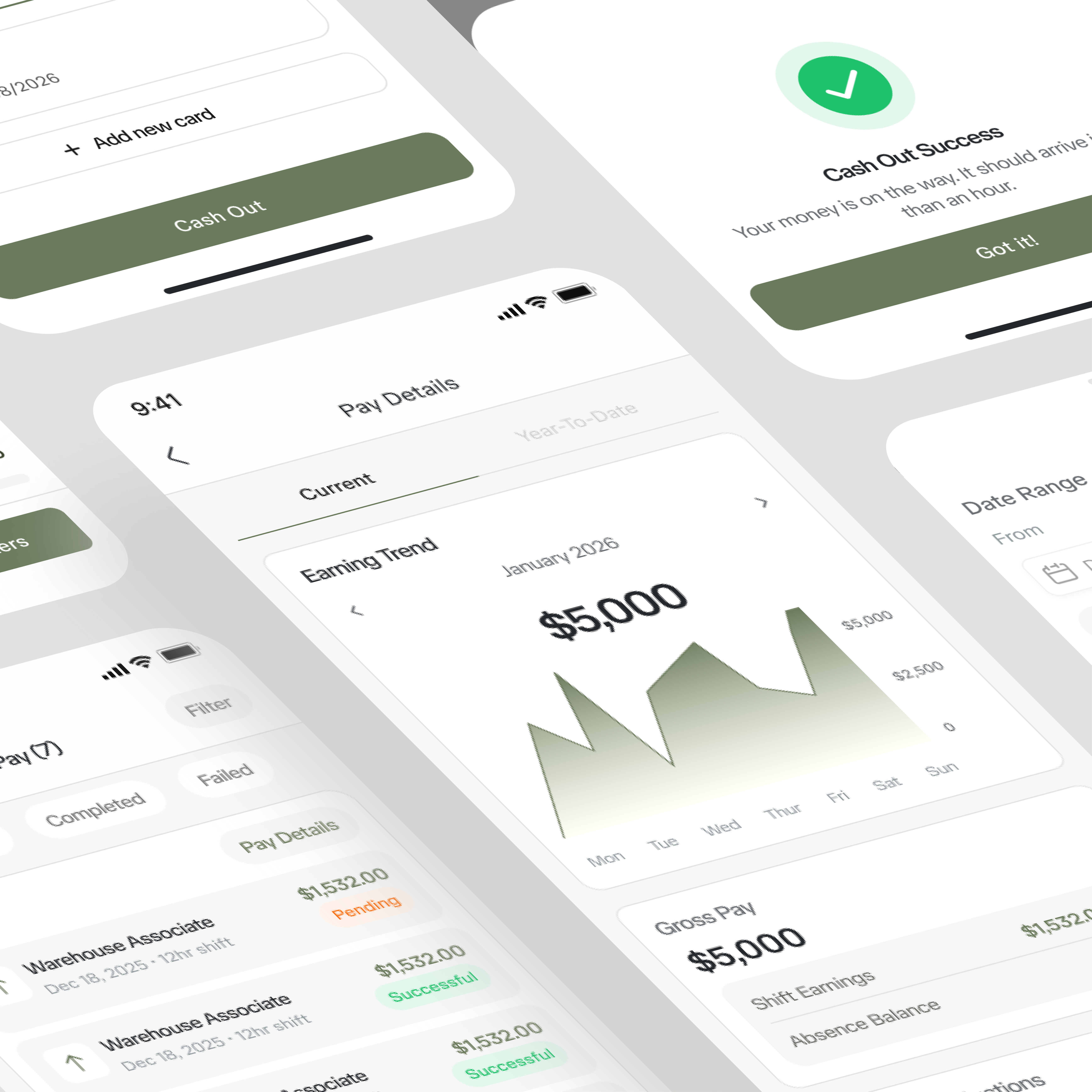 Earnings Dashboard animation branding chart dashboard earning finance graphic design light theme mobile app motion graphics ui ux design wallet