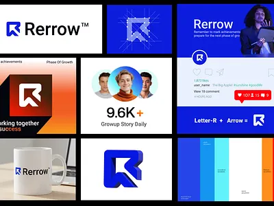 Rerrow – Modern Brand Identity Design brand guidline brand identity brand kit branding logo vector