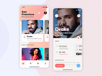 Music Event App UI concerts creative design livemusic musiccommunity musicconcerts musicculture. musicevents musicindustry ui uidesign ux