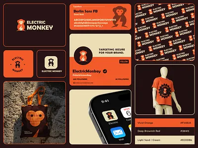 Electric Monkey Logo and Branding Design brand identity branding business logo creative logo electric logo electric monkey logo electrical logo icon illustration logo logo and branding logo design logotype minimalist logo modern logo monkey illustration monkey logo visual identity volt logo volt monkey logo