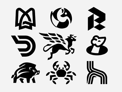 COLLECTION - 2023 - 5 bd carb design flight fox h icon illustration logo ma marks mouse r symbol taurus ui wild boar