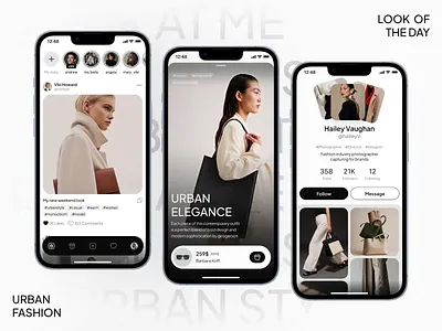 SocialNetwork | Social Media App | Fashion | App Design | UIUX animation app design app interface fashion fashion app fashion community fashion sharing mobile mobile app design mobile interface modern design product design social media social network social platform style style app ui ux web design web interface design