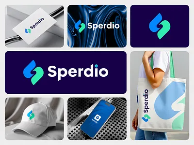 Sperdio — Modern Tech Logo & Brand Identity brandidentity branding design dribbble logo logo design logodesign logomark logotype minimal logo minimalist modern s lettermark s logo design s mark s wordmark sperdio logo timeless logo
