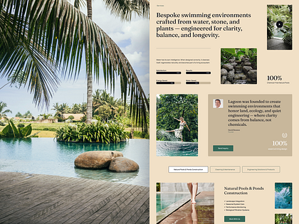 Landscape Architecture & Swimming Pool Construction Website