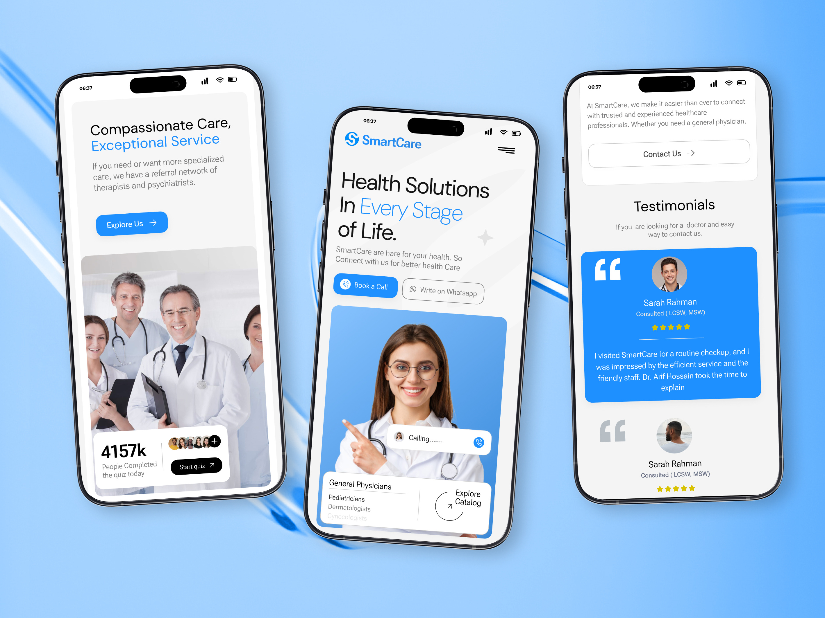 Healthcare Website - Mobile Responsive Design doctor fitness health care website healthcare healthcare website hospital hospital website landing page medical medical care medical platform medical website mobile modern website responsive design smart care ui design ui ux design web design website