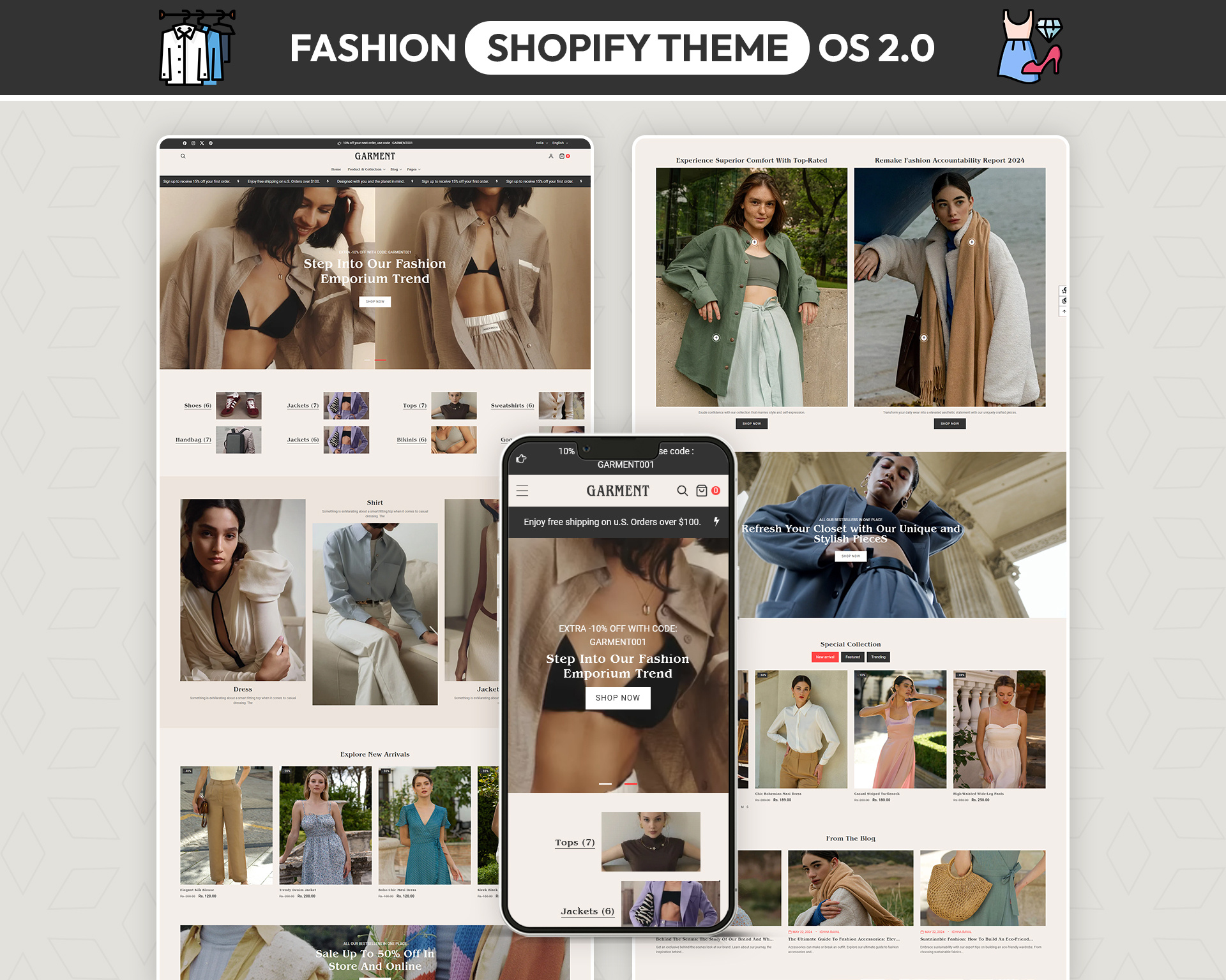 Garment – Minimalist Fashion Emporium & Luxury Apparel UI branding case study creative direction digital experience fashion ui interaction design layout luxury design minimalist ui mobile ui portfolio product grid responsive typography ui design user experience user interface ux design visual identity web design