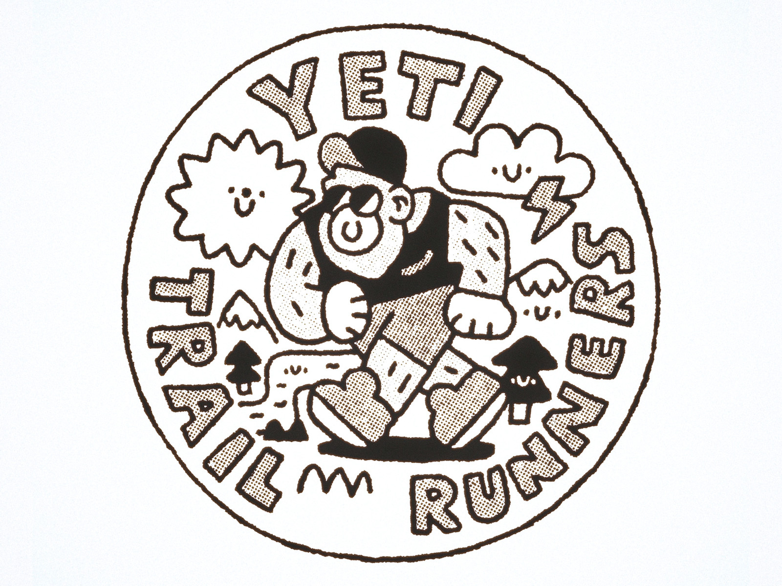 Yeti Trail Runners T-shirt Design