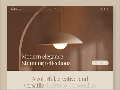 Elegant Lighting & Interior Website Page Design | Landing Page architecture figma designer home decor home décor website design home page interior interior lighting website design interior website landing page life style luxury website deisgn mobile web page design response website design uiux deisgn web page design website