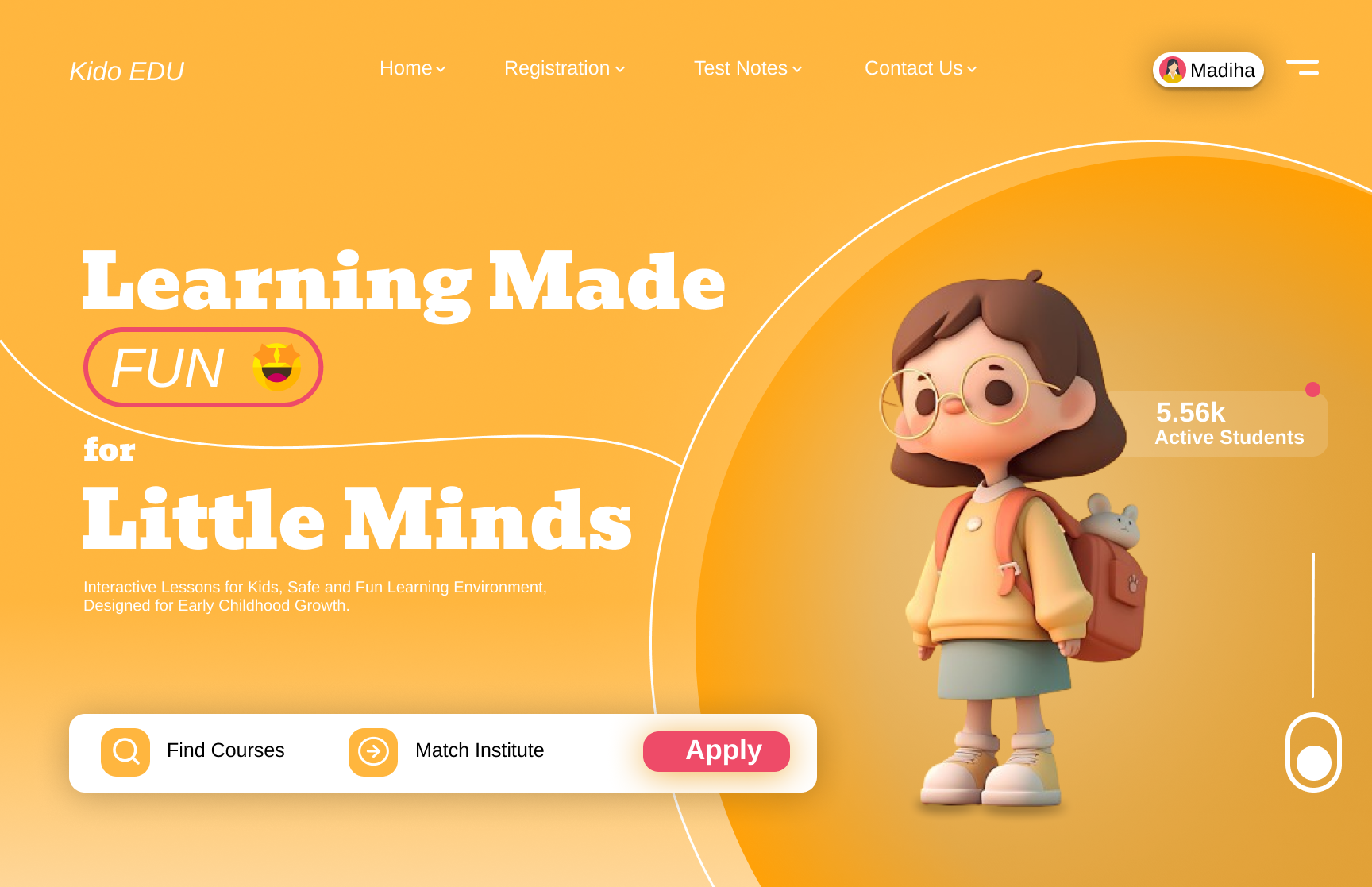 Home Page_Figma Practice 3 aicharactor branding creative figma figmaexpert graphic design langing page ui uiux