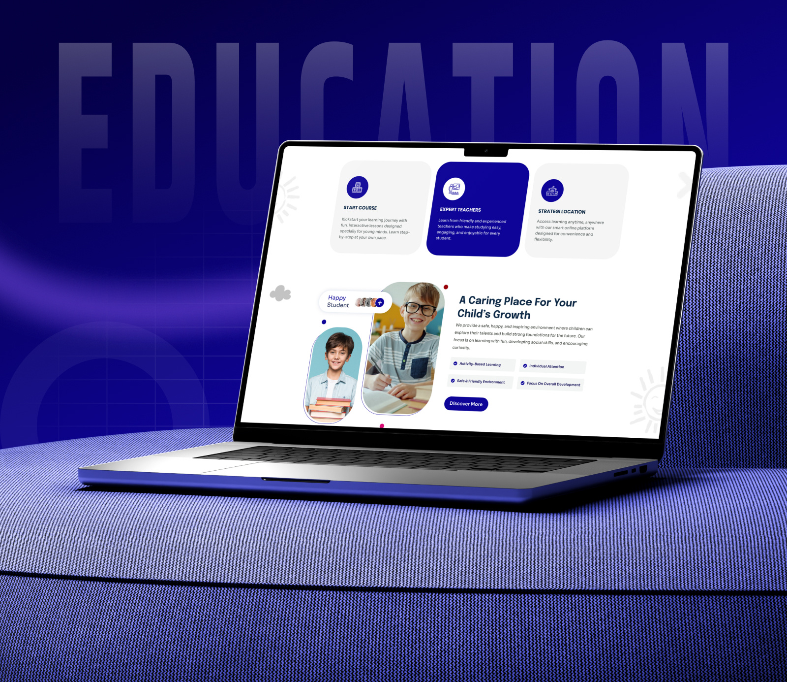 Modern Education Website UI/UX Design | E-Learning Platform by ...