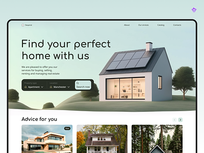 Website design for real estate agency agency design minimal ui ux web website