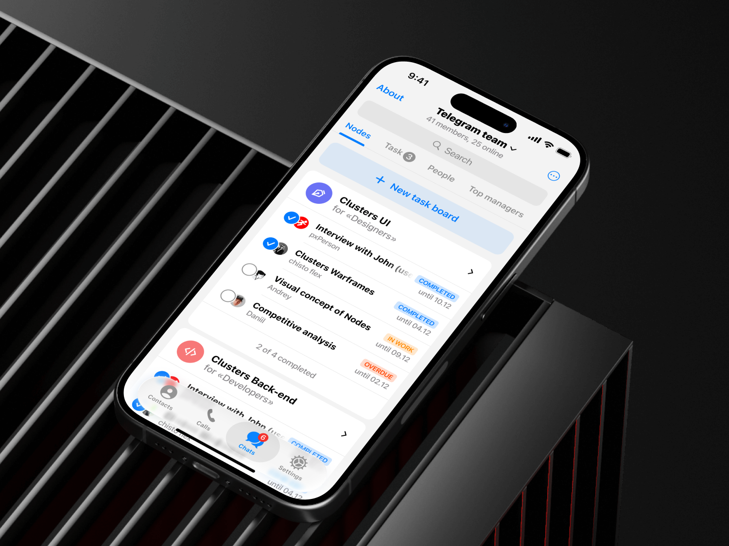Telegram Contest 2025 | Clusters app ui ux