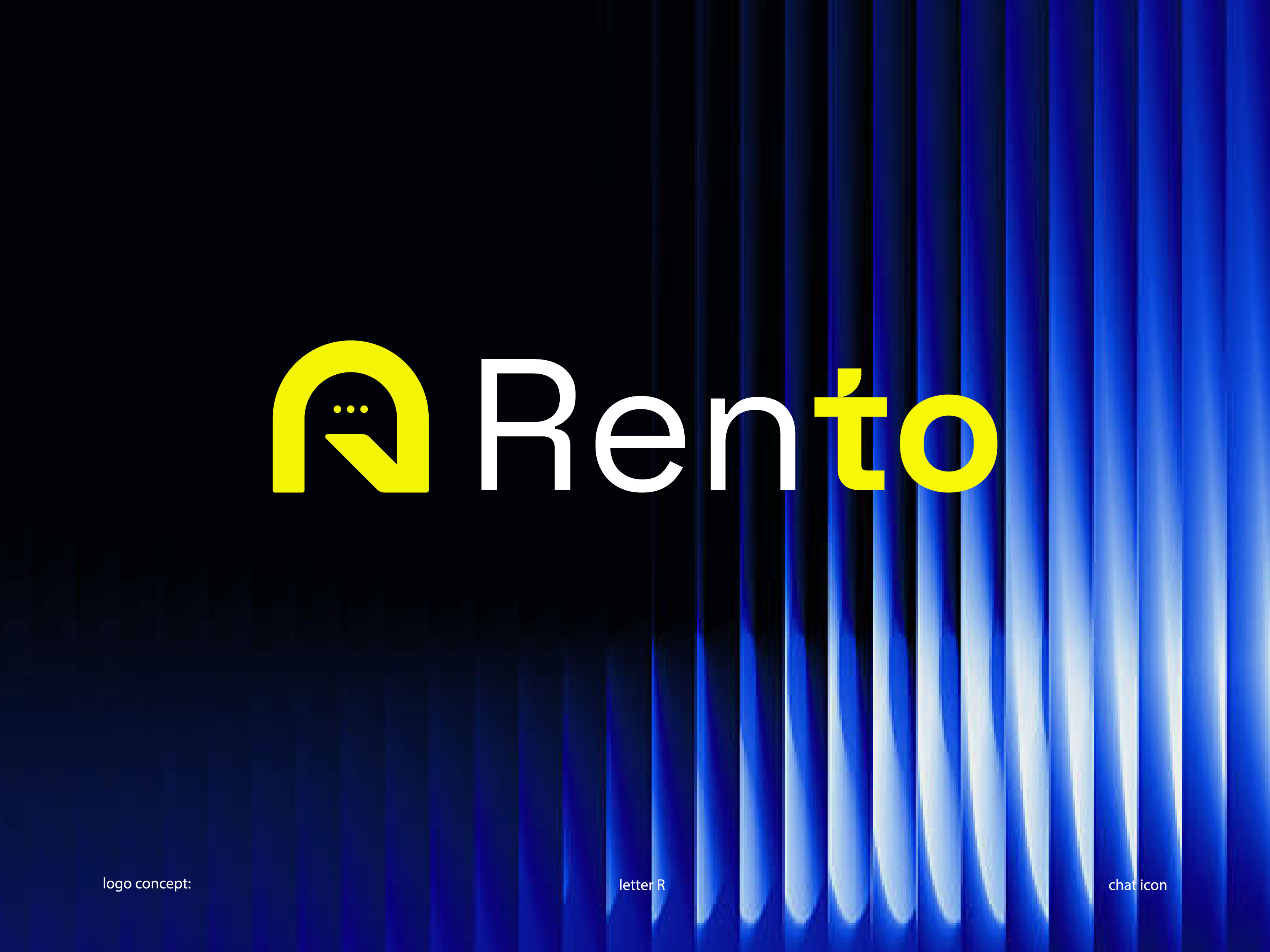 R logo design, Abstract R logo, Initial R logo, Tech logo