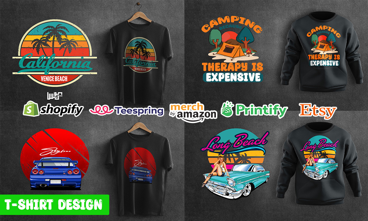 murch design ( shopify, teespring, etsy..)